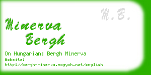minerva bergh business card